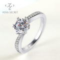 2021 Micro Insert White Diamond Ring For Women Natural Diamond Ring